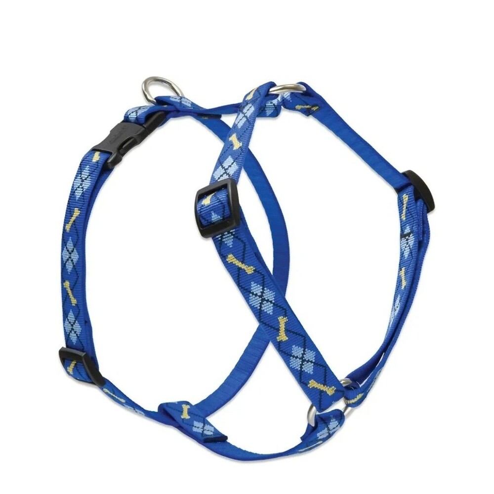 LupinePet Originals 3/4" Dapper Dog, 14-24" Adjustable Roman Dog Harness, NWT